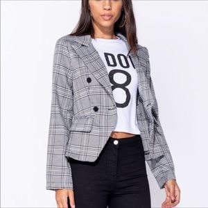 NWT Parisian plaid blazer